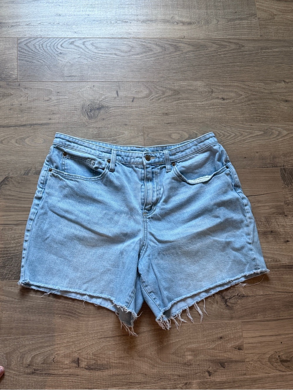 Universal Thread Light Blue Frayed Denim Shorts
